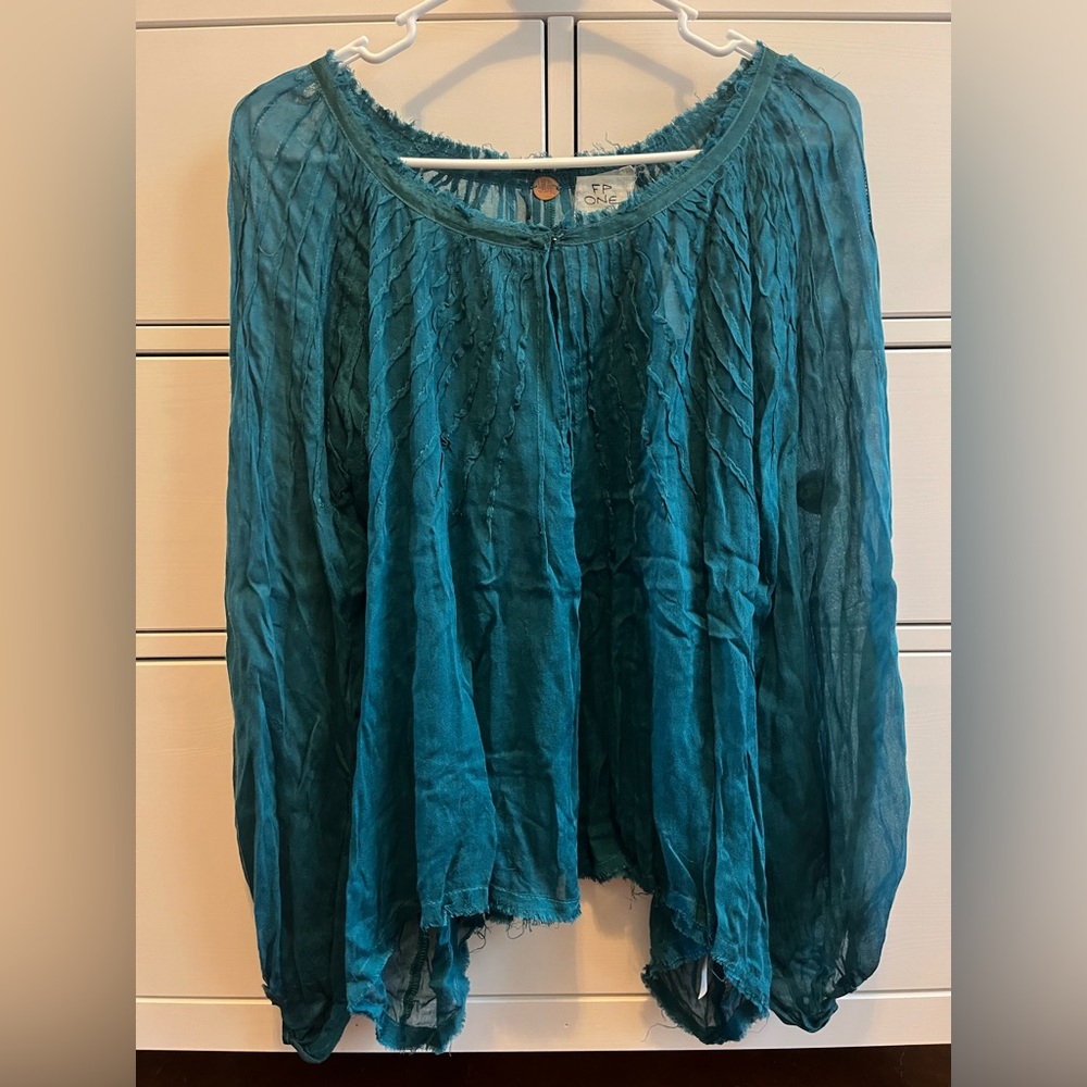 Free People Teal Women's Top